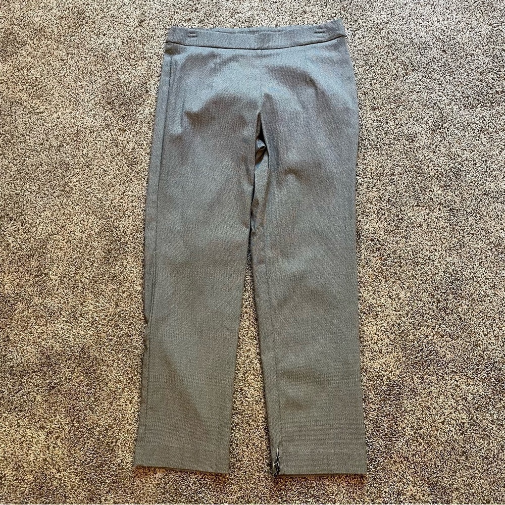 Briggs Petite Black & White Patterned Dress Pants Medium Petite